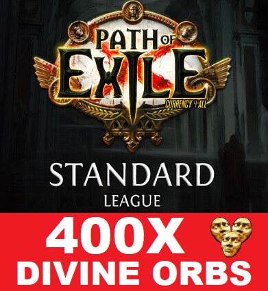 PATH OF EXILE POE STANDARD 400 DIVINE ORB ORBY PC
