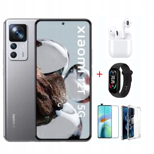 Smartfon Xiaomi 12T 8 GB / 256 GB 5G srebrny