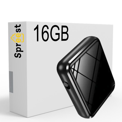 DYKTAFON SZPIEGOWSKI MINI CYFROWY PODSŁUCH MAŁY PENDRIVE 16GB SŁUCHAWKI