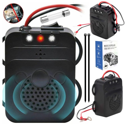 ODSTRASZACZ GRYZONI DO AUTA 12V SAMOCHODOWY LED