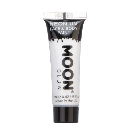 Farba NEON UV do twarzy i ciała MOONGLOW Biała