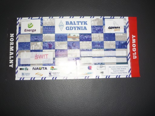 Bilet Bałtyk Gdynia - Świt Skolwin 28.10.2017