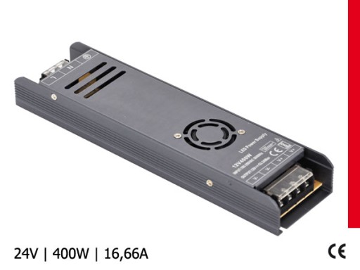 ZASILACZ LED MODUŁOWY GRAPHITE 24V / 16,66A / 400W