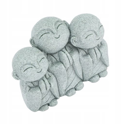 Mini mnich statua buddy chiński zielony piaskowiec śliczna figurka IC