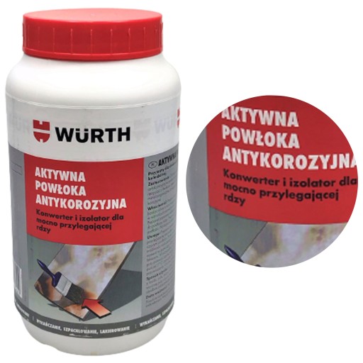 WURTH Środek do Konserwacji Podwozi Aktywna Powłoka Antykorozyjna na Rdzę