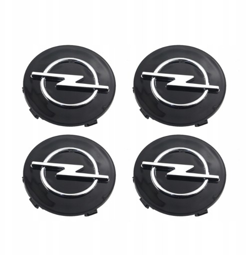 4x DEKLE DEKIELKI EMBLEMATY KAPSL Opel 64mm