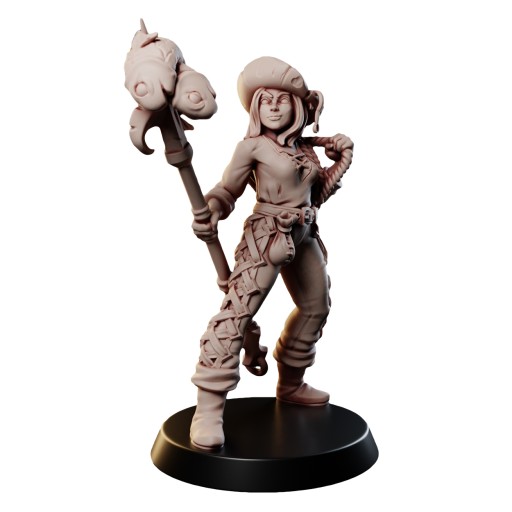 Figurka GM Piratka z włócznią RPG D&D