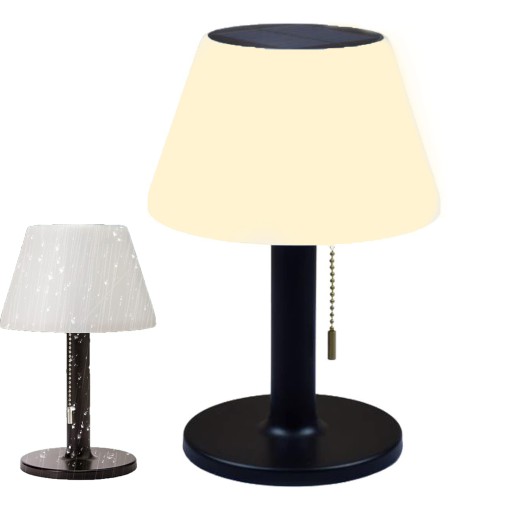 LAMPA STOŁOWA SOLARNA BEZPRZEWODOWA 10 LED NASTAWNY DO SYPIALNI 2000MAH