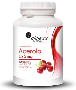 ALINESS ACEROLA WITAMINA C NATURALNA 120 TABLETEK