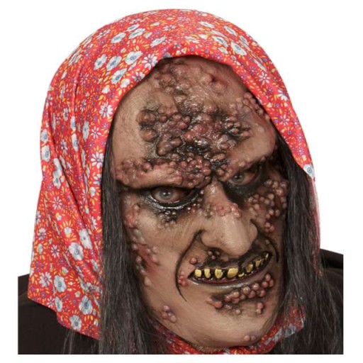 MASKA halloween BABCIA ZOMBIE wilkołak STRASZNA