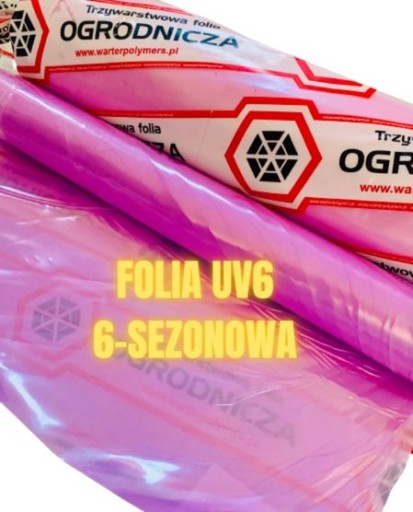 FOLIA OGRODNICZA TUNELOWA UV6 6-sezonowa szer. 6m