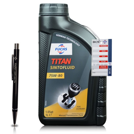 1 LITR FUCHS TITAN SINTOFLUID 75W80 OLEJ PRZEKŁADNIOWY 1L - DYSTRYBUTOR