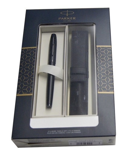 PARKER PIÓRO WIECZNE IM ACHROMATIC (F) + Etui