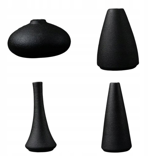4x Minimalistyczne Ceramiczne Wazony Na Centrum