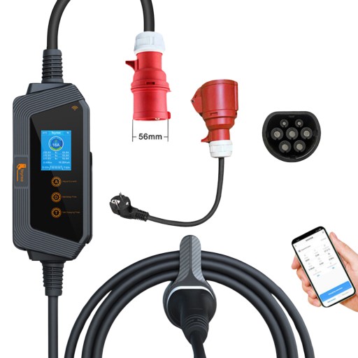 FEYREE Mobilna przenośna ładowarka do auta elektrycznego 11KW WIFI +Adapter