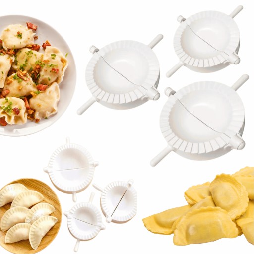 Pierożnica Foremki Formy Do Pierogów Lepienia Uszek Wykrawacz 3 sztuki FR14