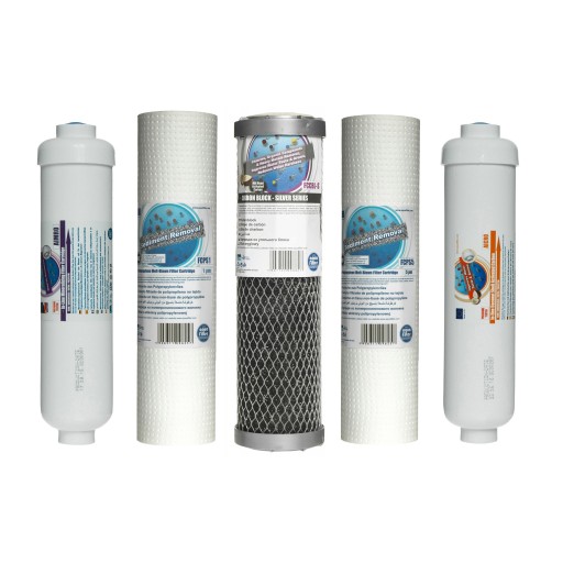 KOMPLET WKŁADÓW AQUAFILTER RO6 AIMRO AICRO OSMOZA