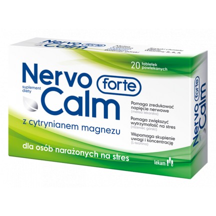 NervoCalm Forte osoby narażone na stres 20 tabletek