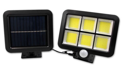 Naświetlacz LED solarny IP44 6xCOB PIR