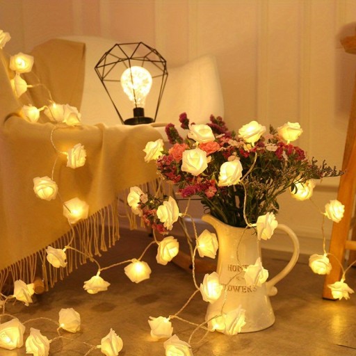 LED Rose Fairy światło sznurkowe (bez baterii)