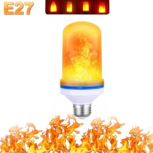 LED Flame Light Bulbs 4 Modes Party LED Flame