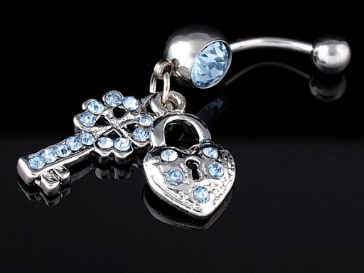 PIERCING KOLCZYK DO PĘPKA / KOLOR DO WYBORU