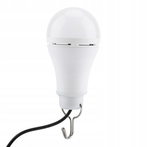LAMPKA ŻARÓWKA LED WISZĄCA HAK NAMIOT 5W