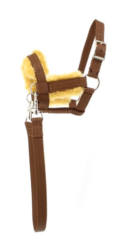 Mustang Kantar Hobby Horse podszywany + wodze rozm. ( A3 ) brązowy