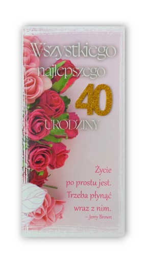 40 urodziny kartka śmieszna życzenia prezent