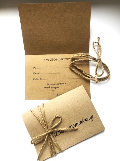 BONY UPOMINKOWE voucher BON karta podarunkowa +KOP