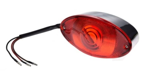 LAMPA TYLNA MOTOROWER SKUTER MOTOCYKL CHROM CHOPPER ŁOŚ KING