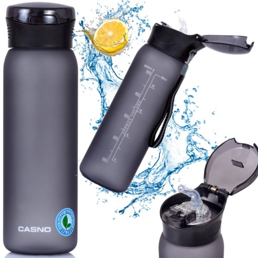 BUTELKA NA WODĘ BIDON CASNO SPORTOWY TRITANOWY PIŁKARSKI BPA FREE 600ml
