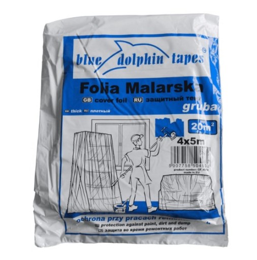 BLUE FOLIA OCHRONNA NIEBIESKA EXTRA GRUBA 4X5M