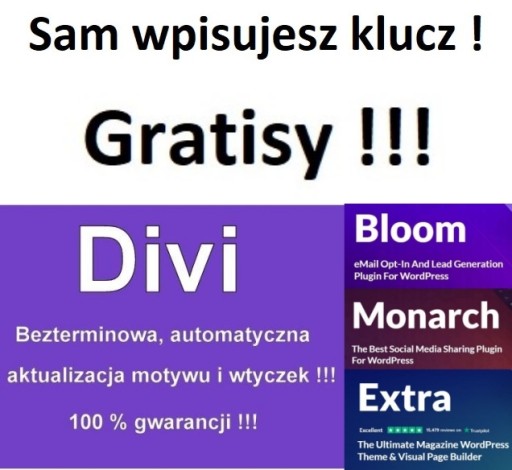DIVI Klucz 1800 szablonów. WordPress. WooCommerce