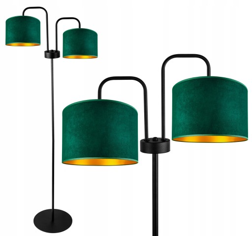 LED LAMPA STOJĄCA PODŁOGOWA ABAŻUR WELUR