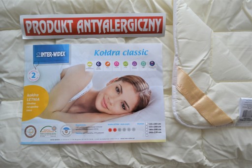 Kołdra LETNIA CLASSIC 135x200 INTER-WIDEX JAKOŚĆ!