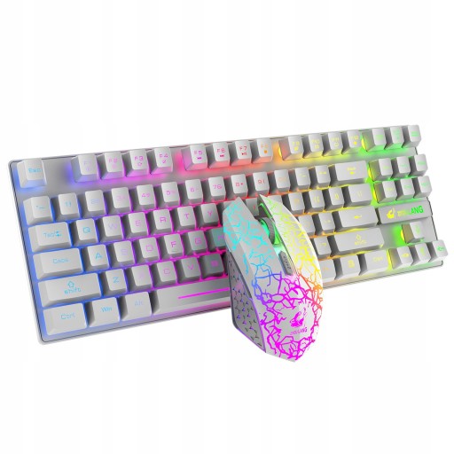 Bezprzewodowy system RGB do gier w kolorze białym