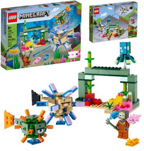 LEGO Minecraft 21180 Walka ze strażnikami Prezent