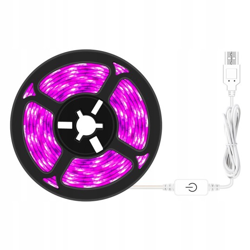 LISTWA ŚWIETLNA DO UPRAWY ROŚLIN LAMPA UV LED 5M