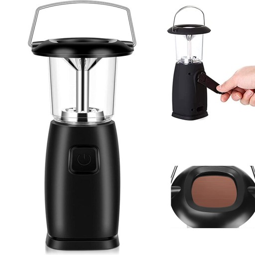 LAMPA KEMPINGOWA LAMPKA SOLARNA USB LED NA KORBKĘ