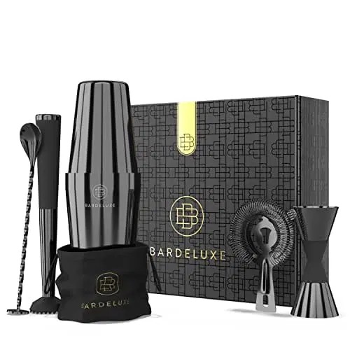 BarDeluxe Boston Shaker 5-częściowy zestaw barmanów - luksusowy zestaw do k