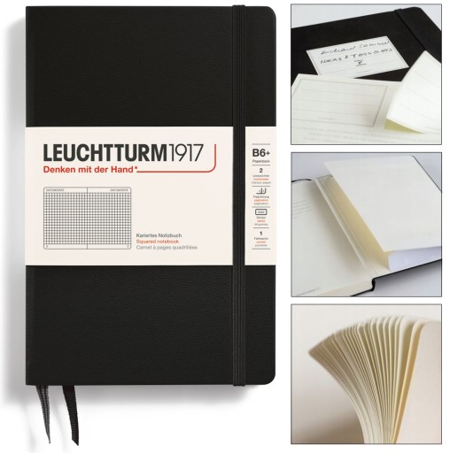 LEUCHTTURM1917 Notatnik Notes Twardy B6 Kratka