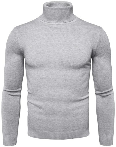 Sweter 1 szary golf rozmiar L
