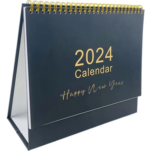 2024 Full Year Calendar Small Desk Calendar Standing Calendar Desk