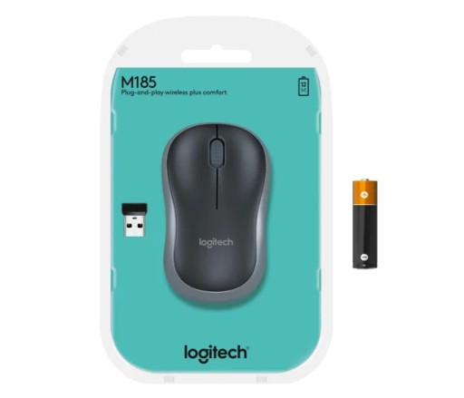 Myszka bezprzewodowa Logitech M185 M-185 910-002239 sensor optyczny