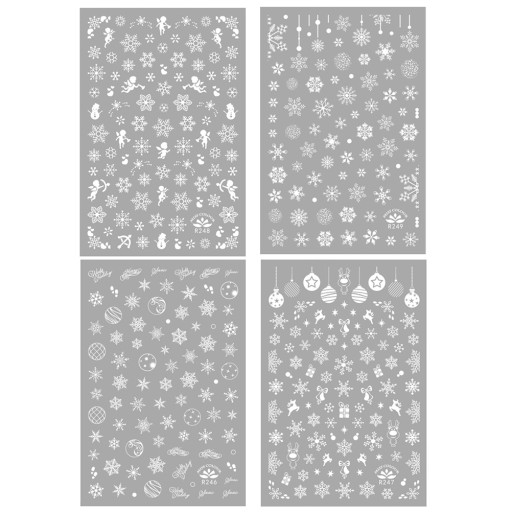 Świąteczne naklejki na paznokcie Art Designs 3D Winter