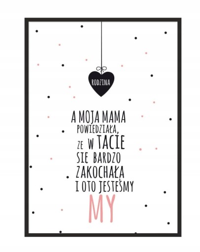 OBRAZ PLAKAT W RAMIE 33x43 cm My P119