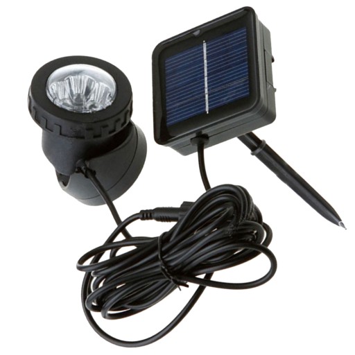 ZEWNĘTRZNA LAMPA SŁONECZNA ZANUROWANE ŚWIATŁA LED