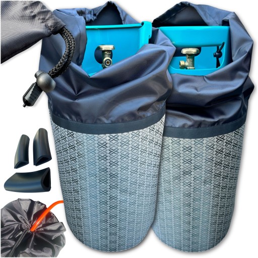 Pokrowiec Na Butle Gazową 11kg Limited grey wodoodporny do grilla gazowego