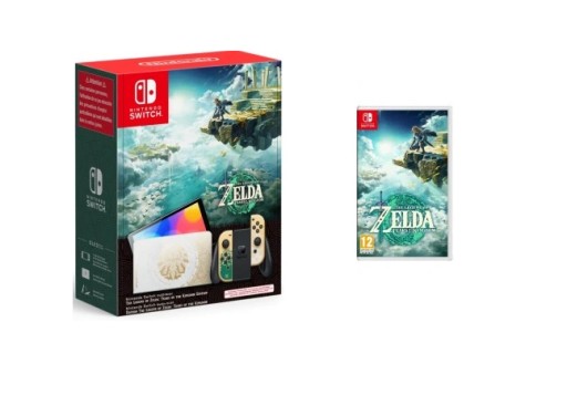 KONSOLA NINTENDO SWITCH OLED ZELDA + GRA ZELDA TOTK